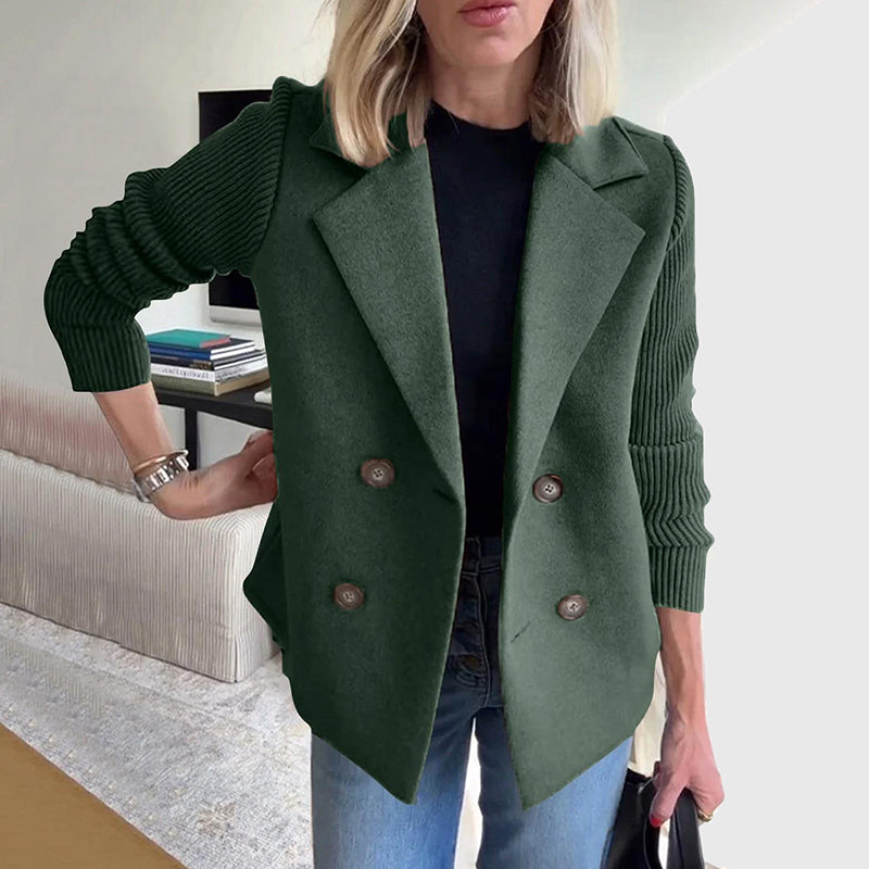 🍂Patchworkjacke Aus Wolle🧥