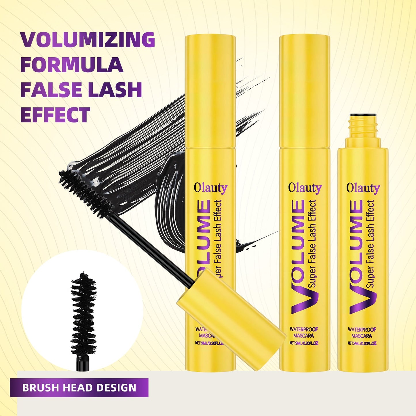 ⏰1 kaufen,1 gratis dazu💛Wimperntusch✨Formel für Volumen und Länge für volle, getrennte Wimpern