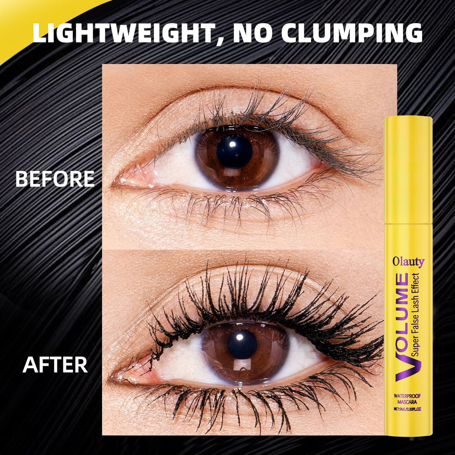 ⏰1 kaufen,1 gratis dazu💛Wimperntusch✨Formel für Volumen und Länge für volle, getrennte Wimpern