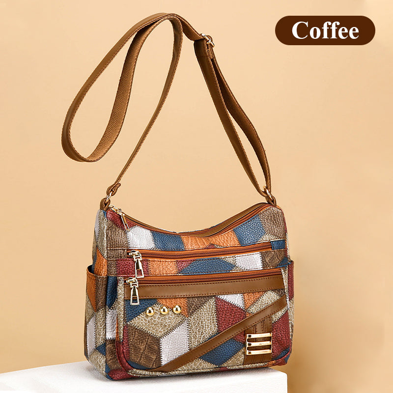 🔥2025 Heißer Verkau👜Vintage Tas Met Geometrisch Patroon En Verstelbare Band