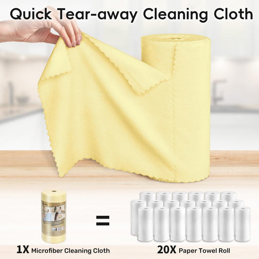 🧼🌀 Mikrofasern Reinigungstücher Rolle