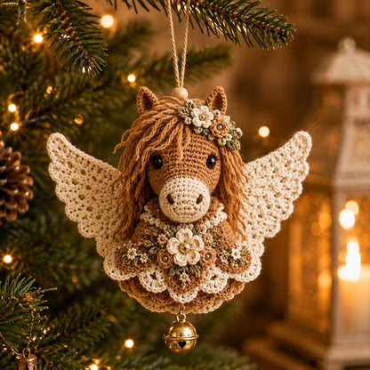 🔥 Letzter Tag: 50% RABATT 🪽 DIY-Set für gehäkelte „Tier-Schutzengel“-Weihnachtsanhänger