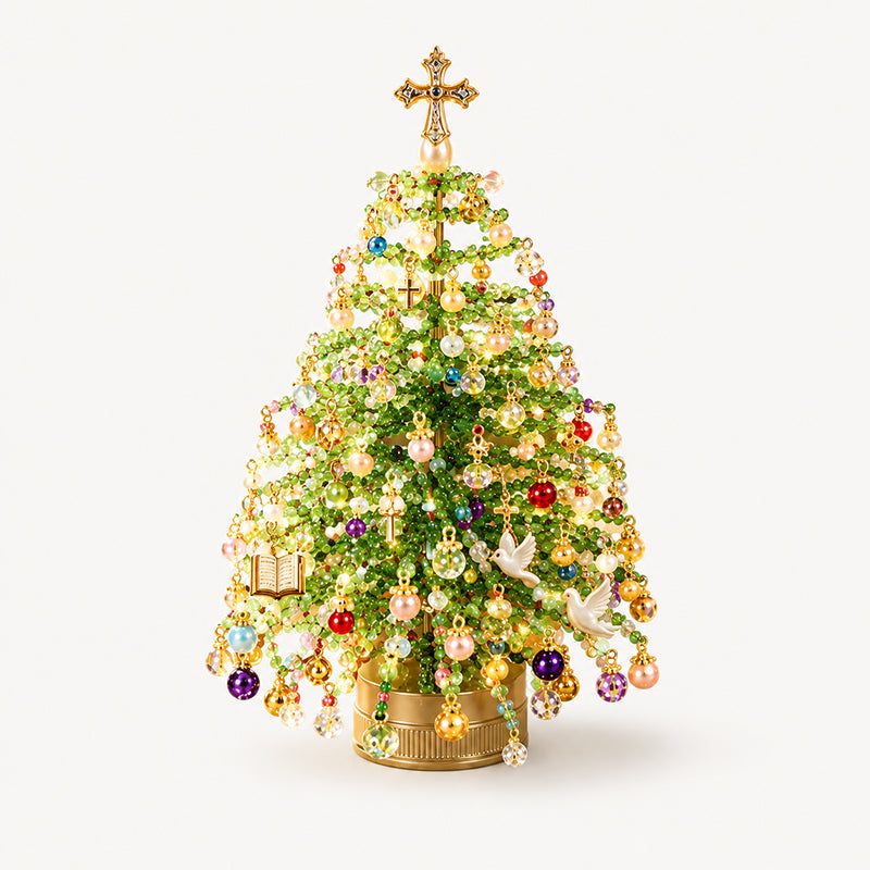 🎄✨ DIY Perlen-Weihnachtsbaum-Set – 🎅Erschaffe Deine Eigene Funkelnde Weihnachtsdekoration