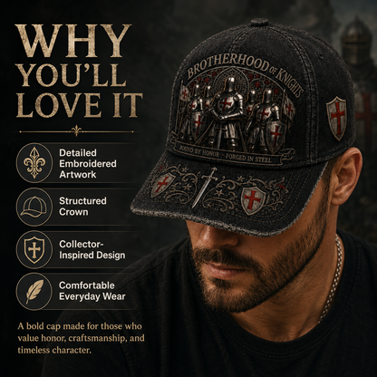 ⚔️ Durch Ehre gebunden, in Stahl geschmiedet – Templer-Cap 🛡️🔥