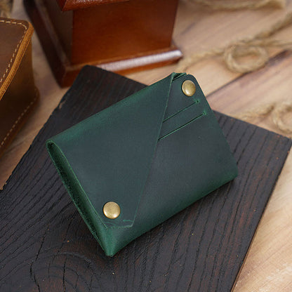 🌟 Vintage Echtes Leder Münz- & Kartenetui 🌟