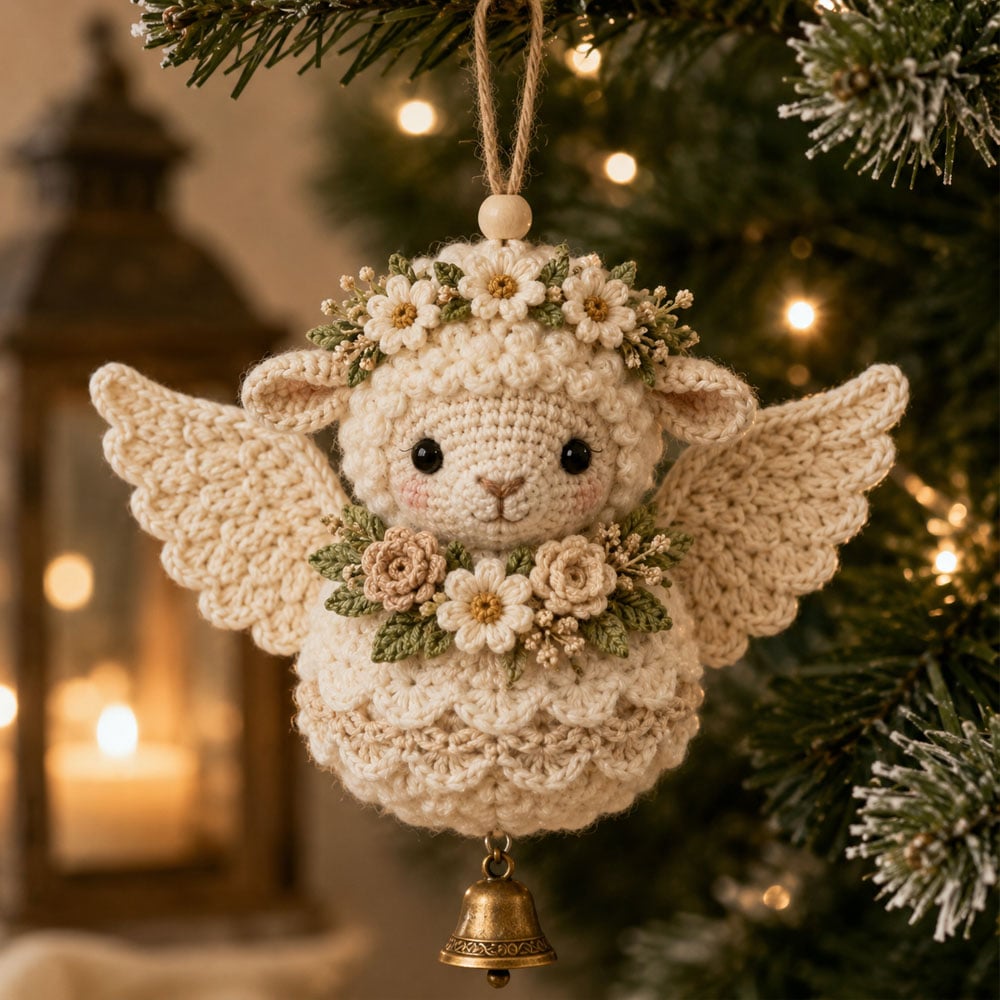 🔥 Letzter Tag: 50% RABATT 🪽 DIY-Set für gehäkelte „Tier-Schutzengel“-Weihnachtsanhänger