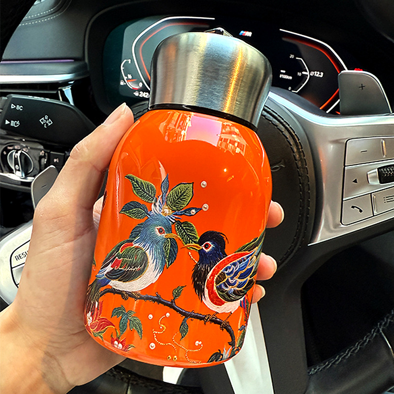 🔥Tragbare isolierte Wasserflasche im Vintage-Stil