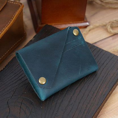 🌟 Vintage Echtes Leder Münz- & Kartenetui 🌟