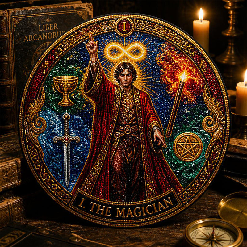 🧘‍♀️ Finde Dein Heiliges Licht: Große Arkana Tarot Diamond Painting 🌘