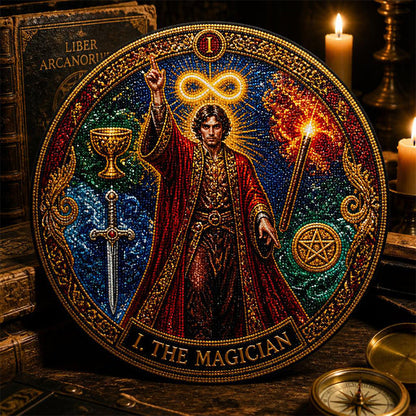 🧘‍♀️ Finde Dein Heiliges Licht: Große Arkana Tarot Diamond Painting 🌘