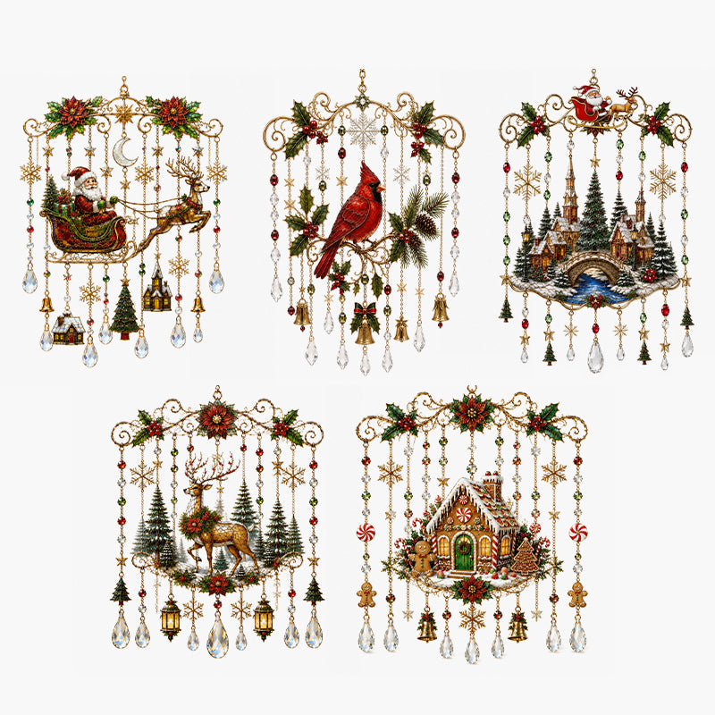 ✨ Zauberhafter Weihnachts-Kristallanhänger
