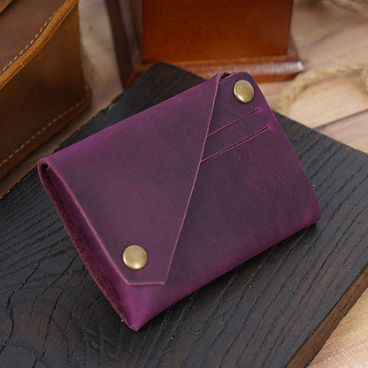 🌟 Vintage Echtes Leder Münz- & Kartenetui 🌟