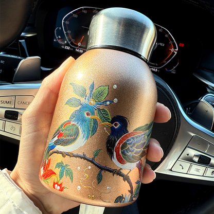 🔥Tragbare isolierte Wasserflasche im Vintage-Stil