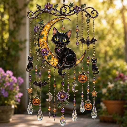🎃 Zaubern Sie Regenbogenlicht mit gotischen Halloween-Windspielen! 🎃✨