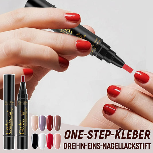 💅Ein-Schritt-Kleber Drei-in-Eins-Nagellack-Gelstift