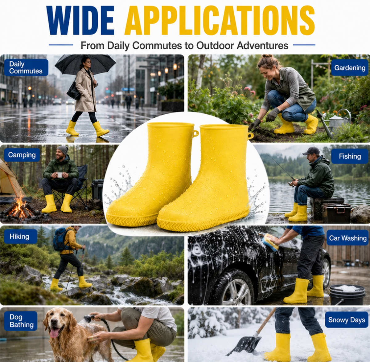 🌧️Stop Natte Sneakers! Zware Regenoverschoenen — Antislip & Opvouwbaar in je Tas
