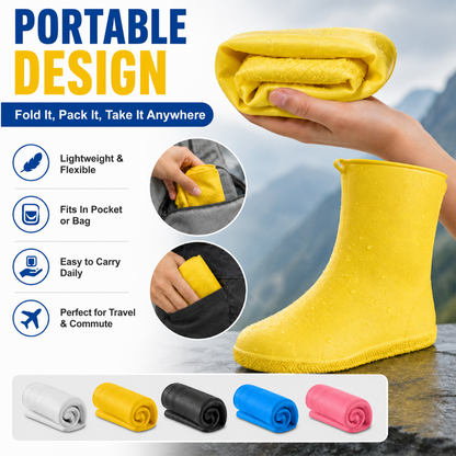 🌧️Stop Natte Sneakers! Zware Regenoverschoenen — Antislip & Opvouwbaar in je Tas