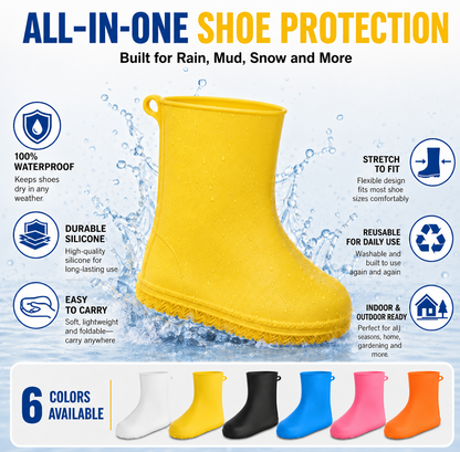 🌧️Stop Natte Sneakers! Zware Regenoverschoenen — Antislip & Opvouwbaar in je Tas