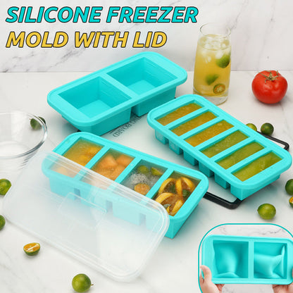 👩‍🍳Silikon Gefrierform mit Deckel