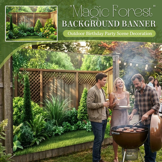 🌲 Verwandle deinen Garten in einen Zauberwald – ein Banner, unendliche Schönheit! ✨🌸