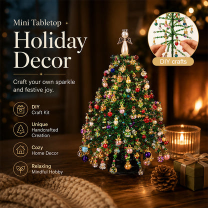 🎄✨ DIY Perlen-Weihnachtsbaum-Set – 🎅Erschaffe Deine Eigene Funkelnde Weihnachtsdekoration