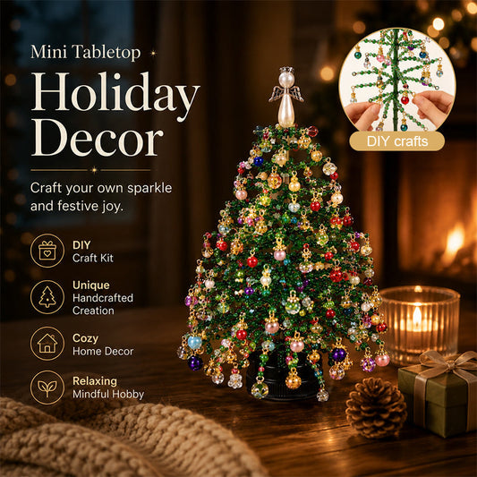 🎄✨ DIY Perlen-Weihnachtsbaum-Set – 🎅Erschaffe Deine Eigene Funkelnde Weihnachtsdekoration