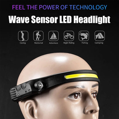 💡Wave Sensor Movimiento LED Headlight