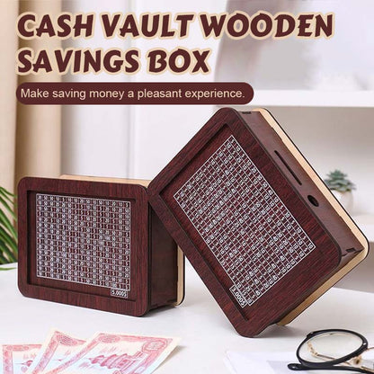 Edle Sparbox aus Holz mit Sparziel ✨ Motivations-Spardose für Groß & Klein 💰