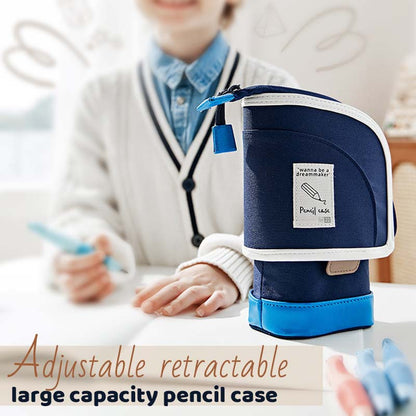 📚 Verstellbares, einziehbares Federmäppchen mit großem Fassungsvermögen— Ein Ziehen und sofort ein Upgrade! 🎨✨