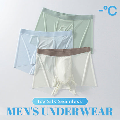 🔥Kaufen Sie 1 und erhalten Sie 2 gratis🔥Ice Silk Nahtlos Herren Underwear❄️