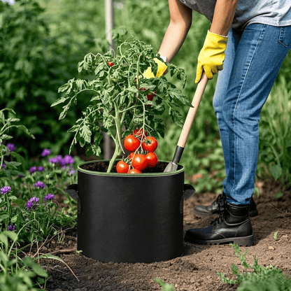 🌱🌸🍅 Schwere belüftete Stofftöpfe mit Griffen für Gemüse, Blumen & Obst