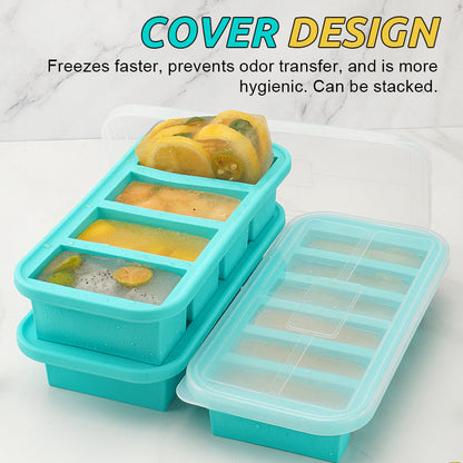 👩‍🍳Silikon Gefrierform mit Deckel
