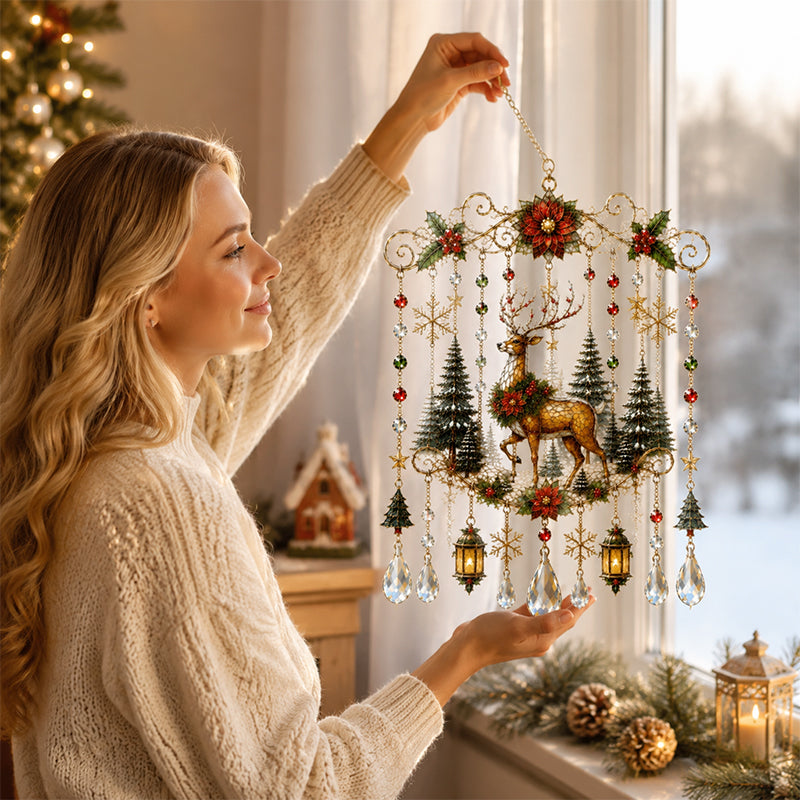 ✨ Zauberhafter Weihnachts-Kristallanhänger