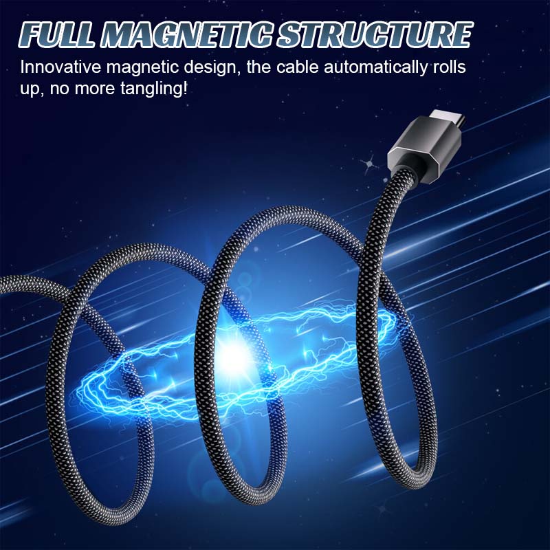 🔋Magnetisches Anti-Tangle-Datenkabel
