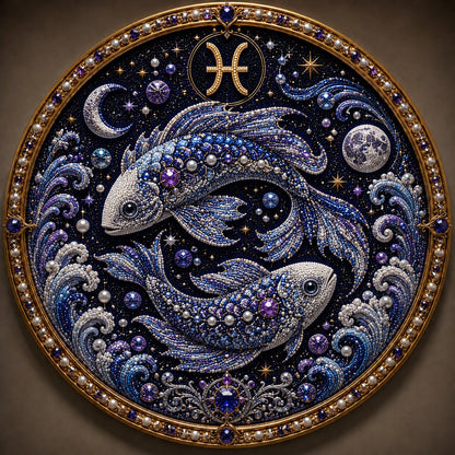 🔥 12 Sternzeichen Perlen-Kunst-Set ♈🌙