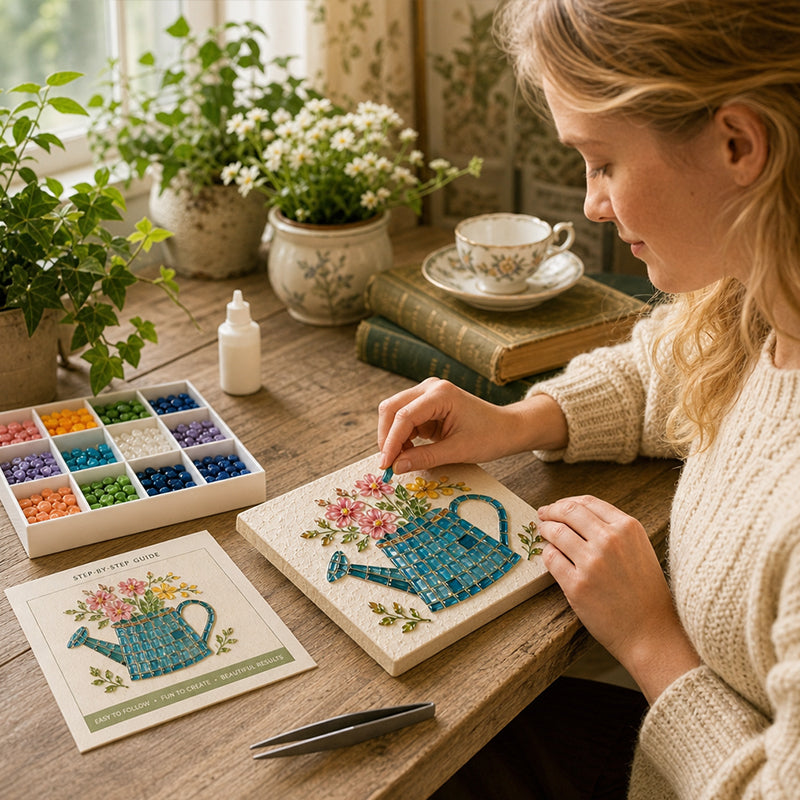 🎨Gestalte zu Hause funkelnde Mosaikkunst! ✨Deine perfekte kreative Auszeit ohne Bildschirm! 🧘