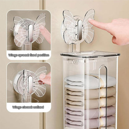 🦋 Schmetterlings-Saugbecher Unterwäsche Aufbewahrungsbox – Verleihe deinem Kleiderschrank ein neues Leben! 🌸