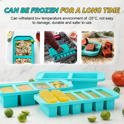 👩‍🍳Silikon Gefrierform mit Deckel