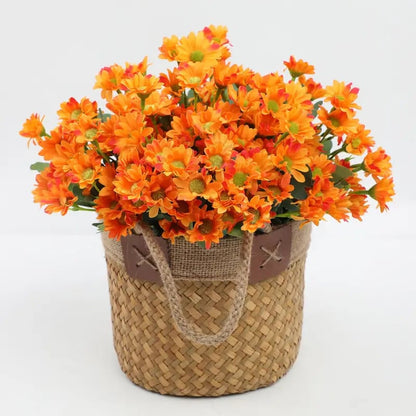 🌼- Künstliche Chrysanthemen für den Außenbereich (Sunset Mums) - UV-beständig, wasserdicht, windfest