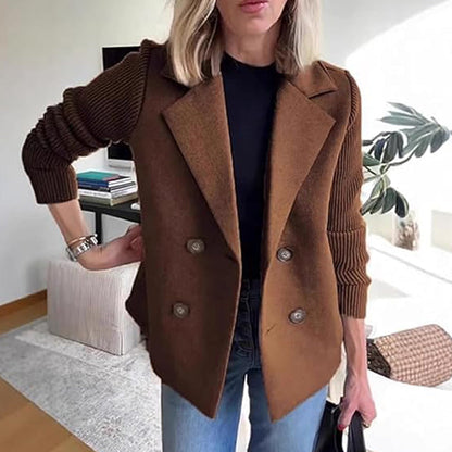 🍂Patchworkjacke Aus Wolle🧥