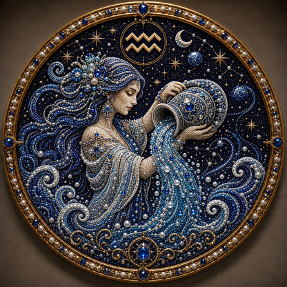 🔥 12 Sternzeichen Perlen-Kunst-Set ♈🌙