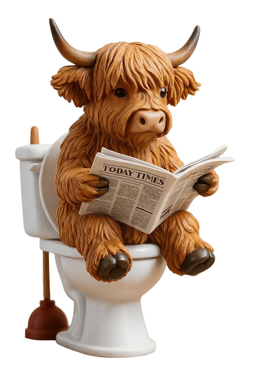 🐮Highland Cow Adventskalender 2025🎄 - 3D handgefertigte Highland Cow Puppe (24 Stück)