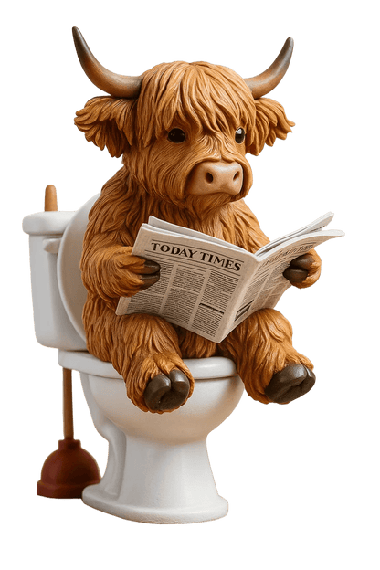 🐮Highland Cow Adventskalender 2025🎄 - 3D handgefertigte Highland Cow Puppe (24 Stück)