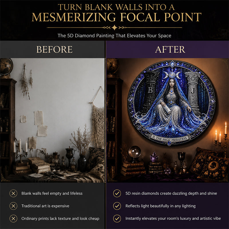 🧘‍♀️ Finde Dein Heiliges Licht: Große Arkana Tarot Diamond Painting 🌘
