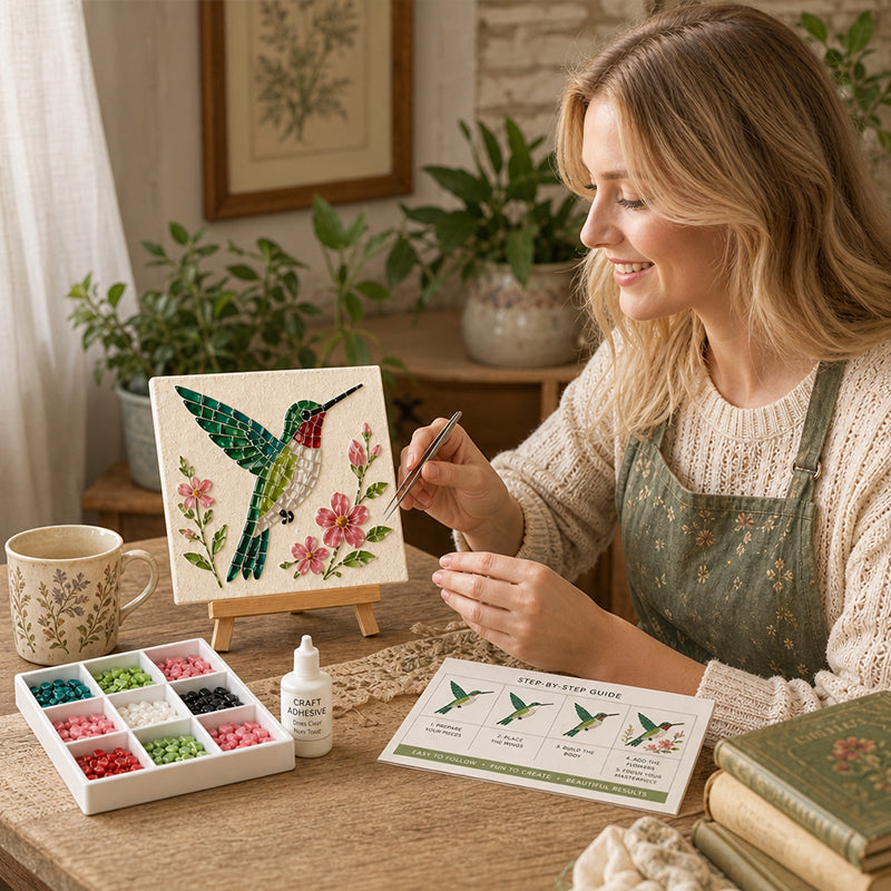 🎨Gestalte zu Hause funkelnde Mosaikkunst! ✨Deine perfekte kreative Auszeit ohne Bildschirm! 🧘