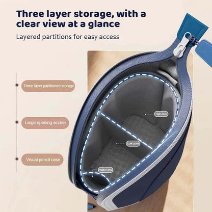 📚 Verstellbares, einziehbares Federmäppchen mit großem Fassungsvermögen— Ein Ziehen und sofort ein Upgrade! 🎨✨