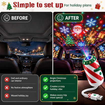 🎄🚗 Merry Ride Weihnachtsauto-Projektorlicht 🎅✨
