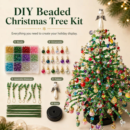🎄✨ DIY Perlen-Weihnachtsbaum-Set – 🎅Erschaffe Deine Eigene Funkelnde Weihnachtsdekoration