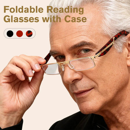 ⏰Wöchentliches Sonderangebot: 47 % Rabatt👓Klappbare Lesebrille mit blauem Lichtfilter und Etui