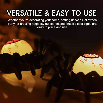 🎃Halloween-Dekoration Spinnenlichte🕷️